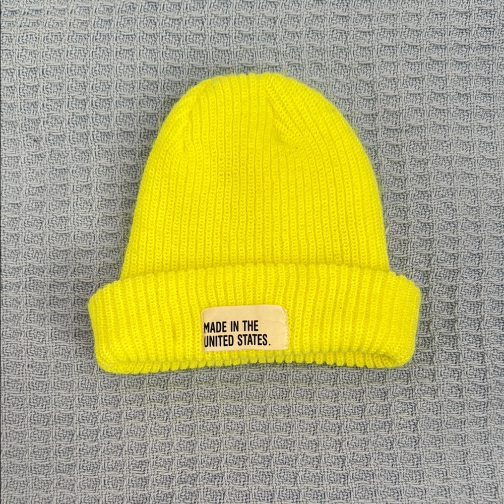 Neon Yellow Stocking hat/Beanie